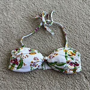 NWOT AQUA Swim strapless/removable straps bralette bikini top